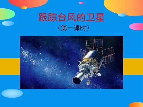 《跟踪台风的卫星》PPT