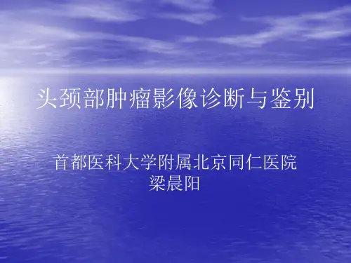 头颈部肿瘤影像诊断与鉴别(梁晨阳)精品课件