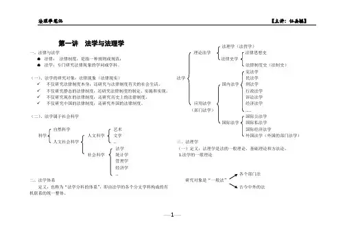 法理学完整笔记