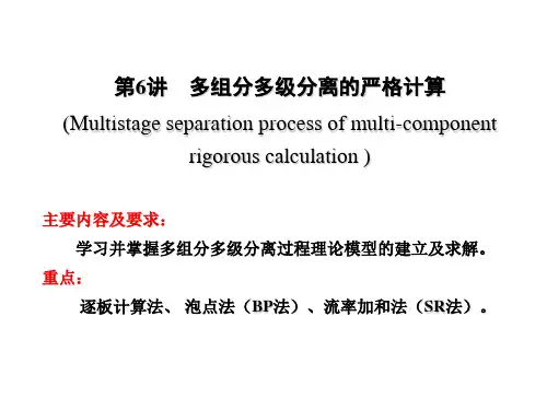 2.6多组分多级分离的严格计算汇总