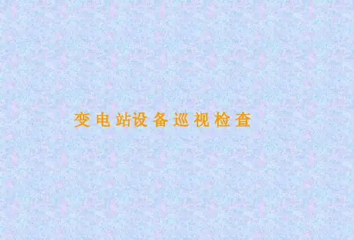 变电站设备巡视检查方法