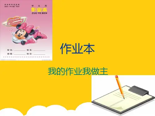 给学布置作业的格式ppt实用资料