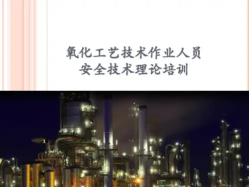 氧化工艺作业ppt课件