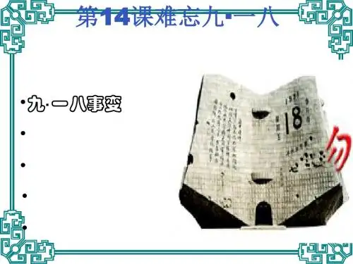 难忘九一八PPT课件5