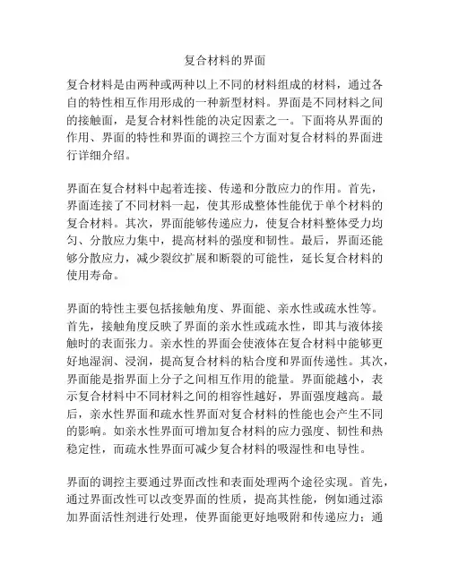 复合材料的界面