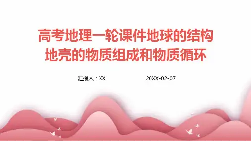 高考地理一轮课件地球的结构地壳的物质组成和物质循环