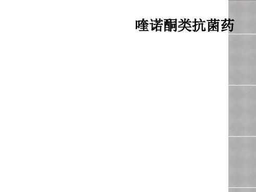 喹诺酮类抗菌药