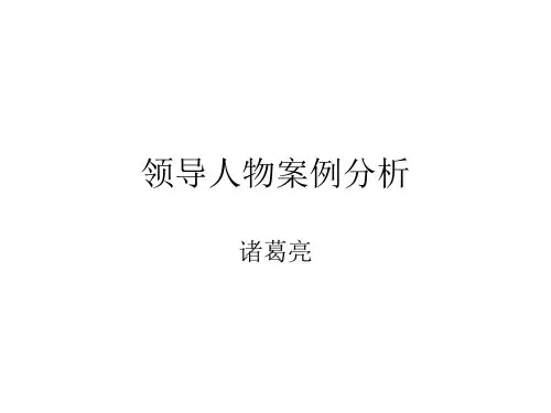 领导人物案例分析 - 副本