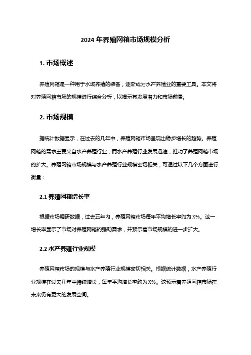 2024年养殖网箱市场规模分析