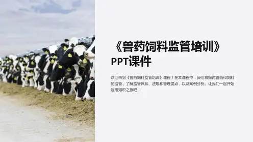 《兽药饲料监管培训》课件