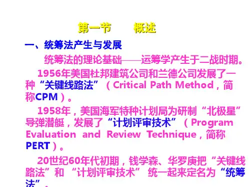 管理运筹学—统筹图(免费)