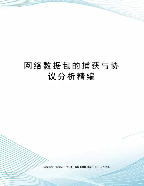 网络数据包的捕获与协议分析精编