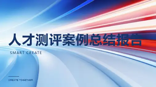 人才测评案例总结报告