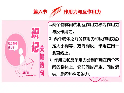 第三章  第六节  作用力与反作用力