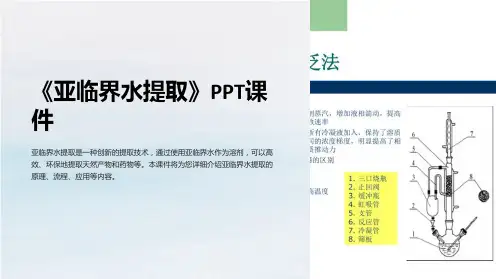 《亚临界水提取》课件