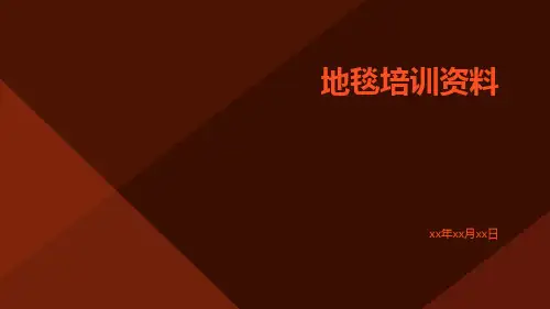 地毯培训资料