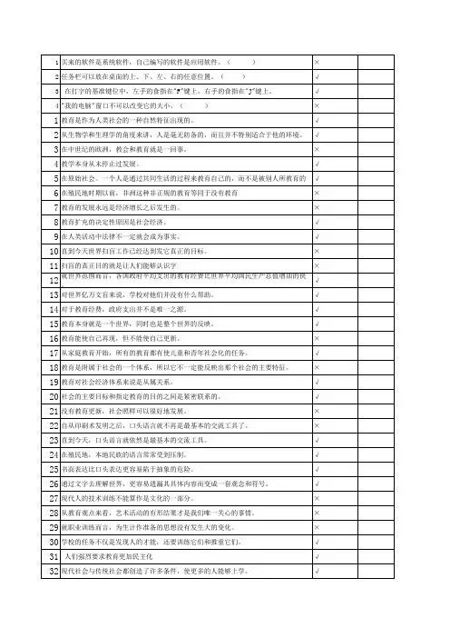 《学会生存》复习资料