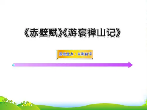 高中语文全程复习方略配套课件 《赤壁赋》《游褒禅山记》鲁人第二册(山东专用)