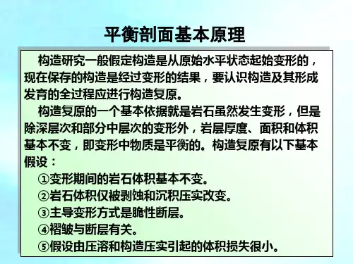 平衡剖面技术简介