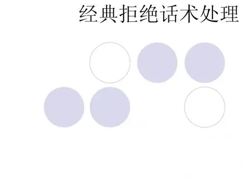 拒绝话术处理前十