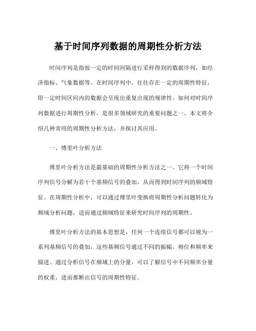 基于时间序列数据的周期性分析方法