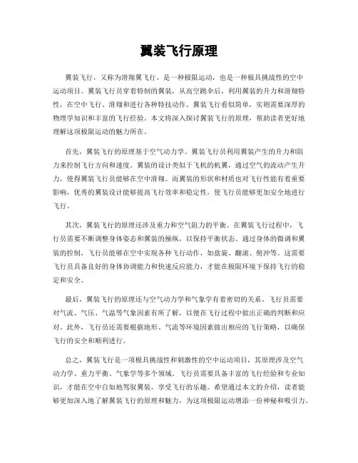 翼装飞行原理
