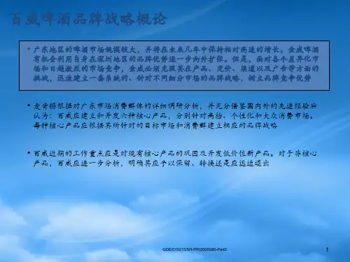 改善百威啤酒经营业绩品牌定位及新产品开发
