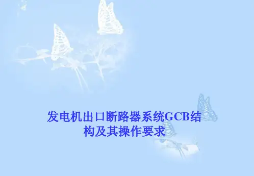 发电机出口断路器系统GCB结构及其操作要求