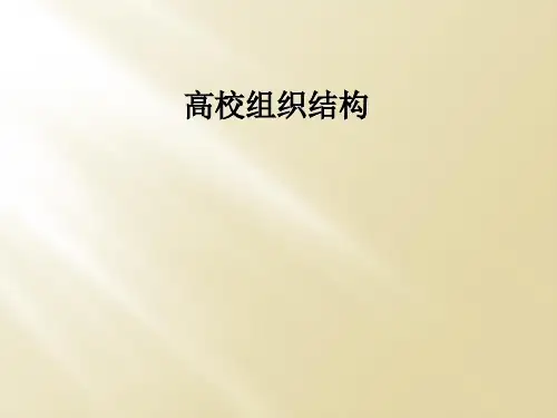 高校组织结构
