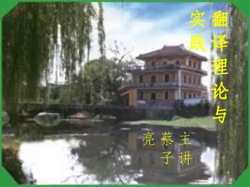 正说反译、反说正译法