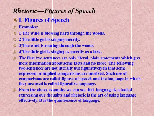 Rhetoric—Figures of Speech
