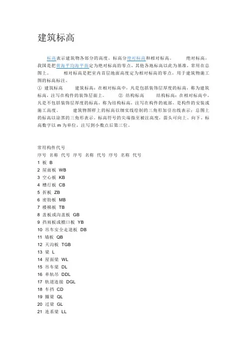 建筑标高