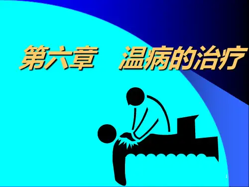 第六章--温病的治疗PPT课件
