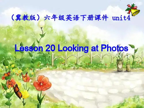 (冀教版)六年级英语下册第20课Looking at Photos ppt课件
