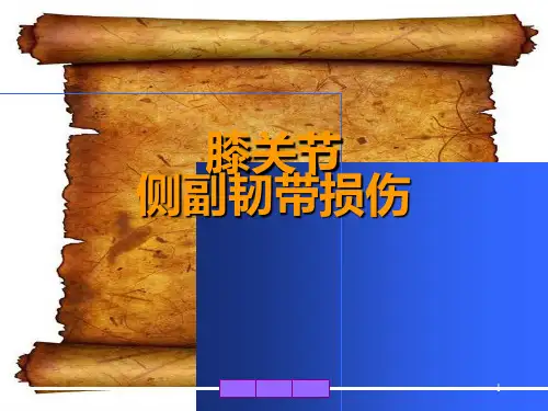 一.膝关节侧副韧带损伤.ppt