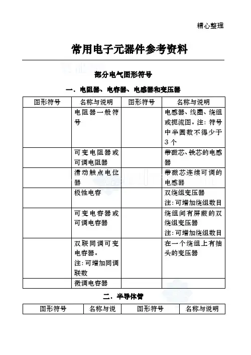 电工常用电气图形符号