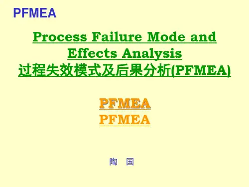 过程失效模式及后果分析PFMEA中英文