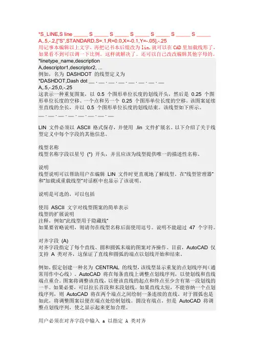 CAD线型设置