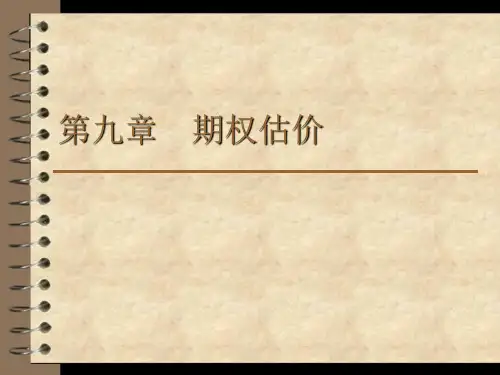第九章期权估价
