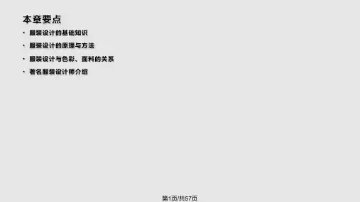 服装学概论   服装设计PPT课件