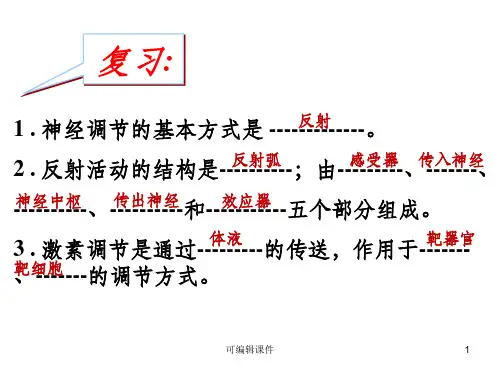 神经调节和体液调节的关系(公开课)ppt课件