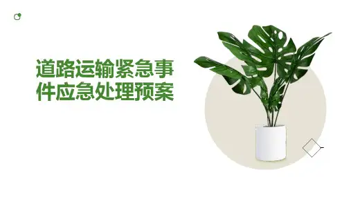 道路运输紧急事件应急处理预案