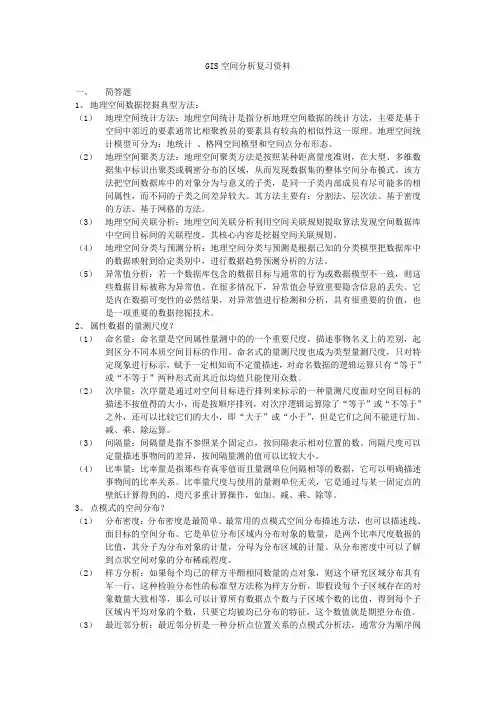 GIS空间分析资料