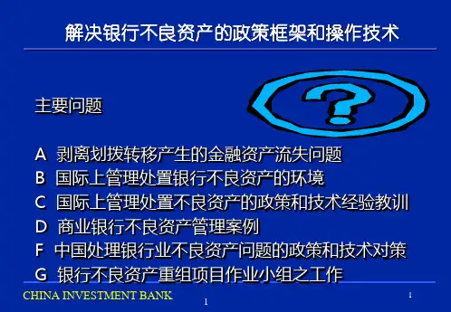 银行不良资产问题的解决方法和操作技术idpb.pptx