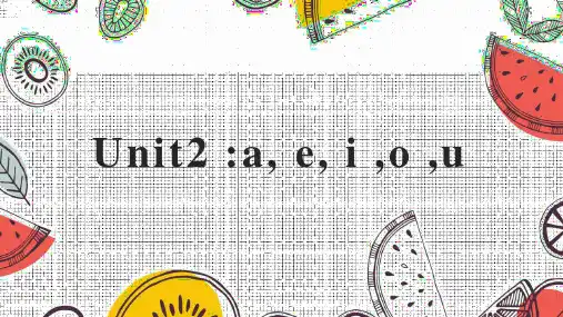 元音音标教学(课件)通用版小学英语