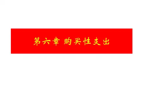 NO.6 购买性支出.ppt