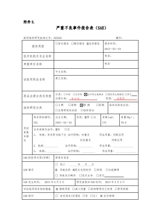 SAE-报告模板