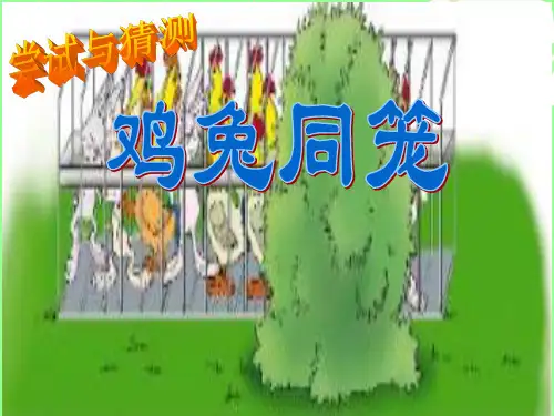 鸡兔同笼(假设法)