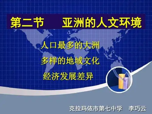 克拉玛依市第七中学《人文环境》ppt课件