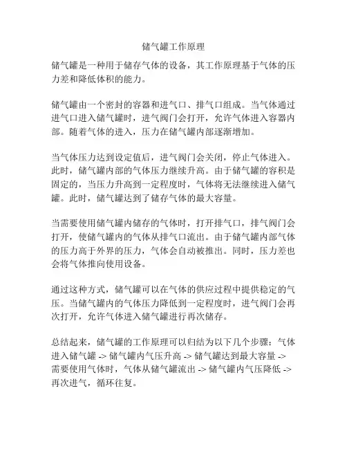 储气罐工作原理